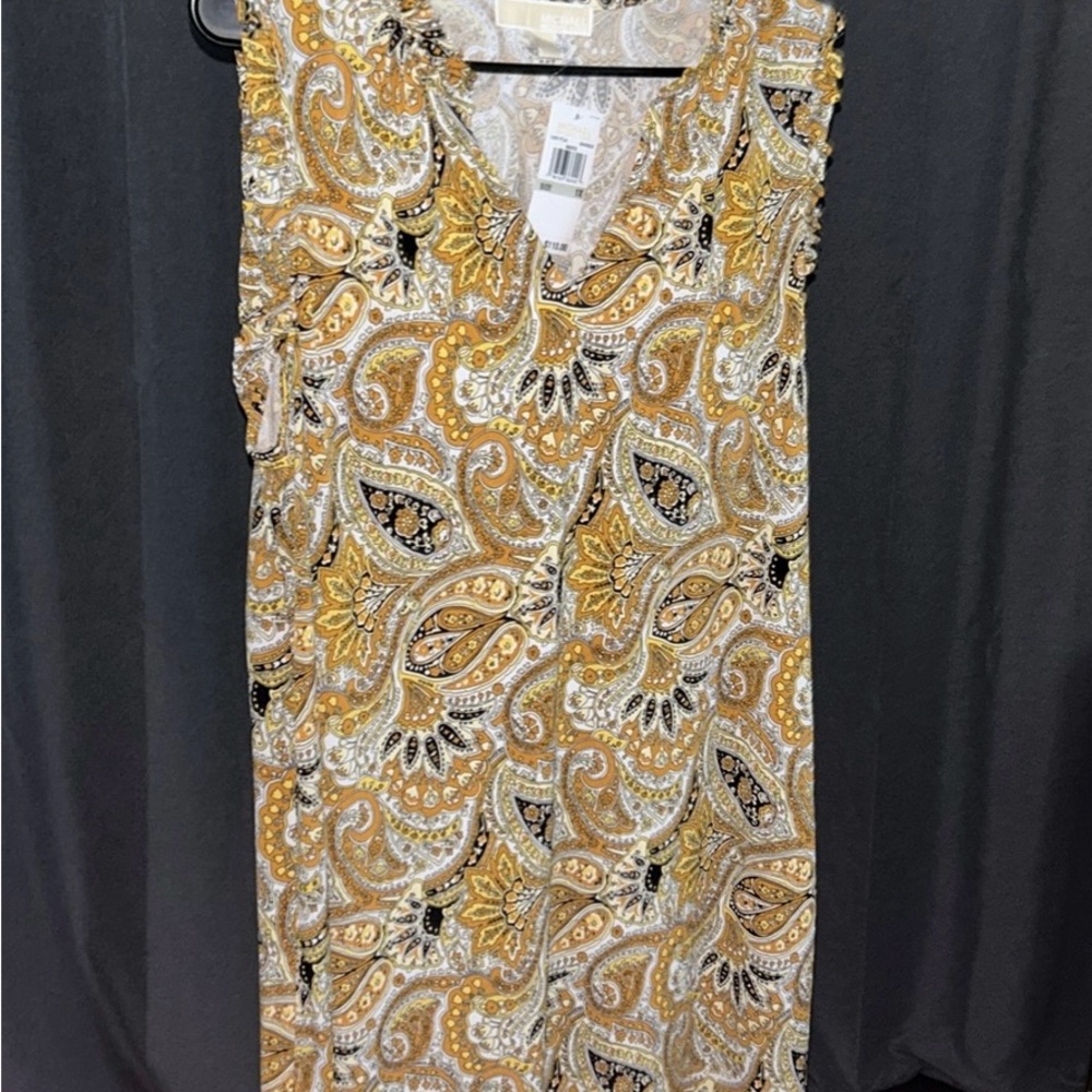 Michael Kors Brand new with tag Paisley Print Sleeveless Dress Plus size 1x